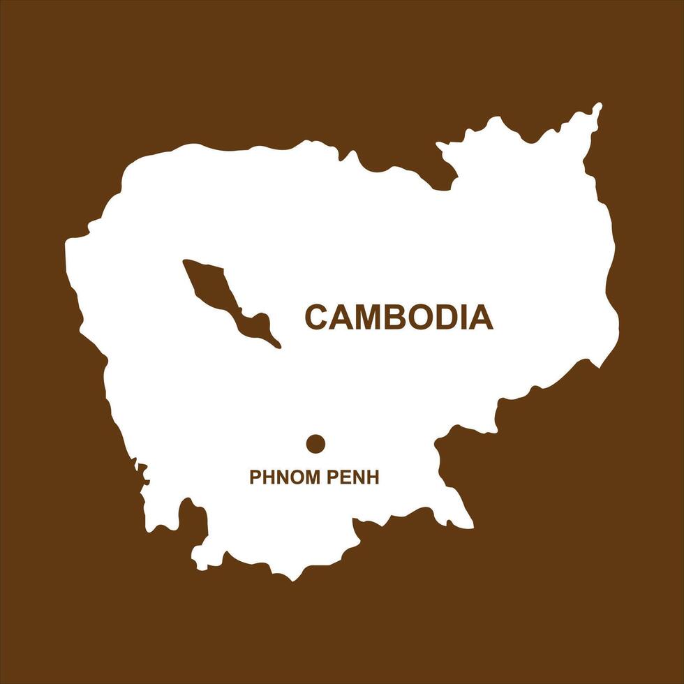 Cambodia country map vector