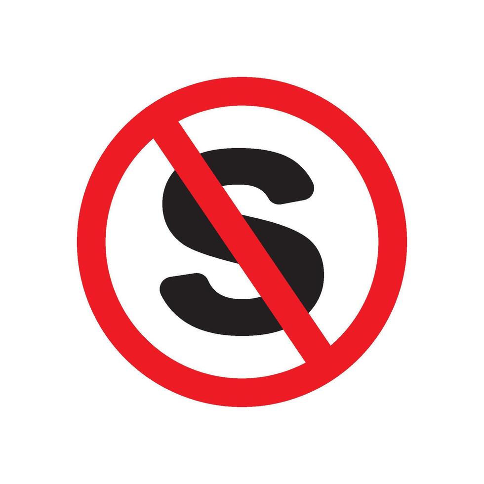 No stop traffic sign icon vector