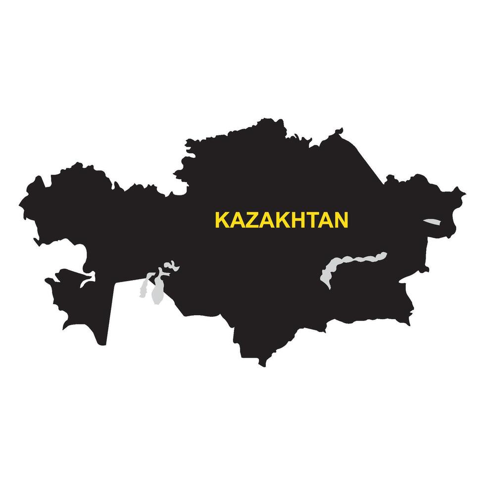 Kazakhstan map icon vector