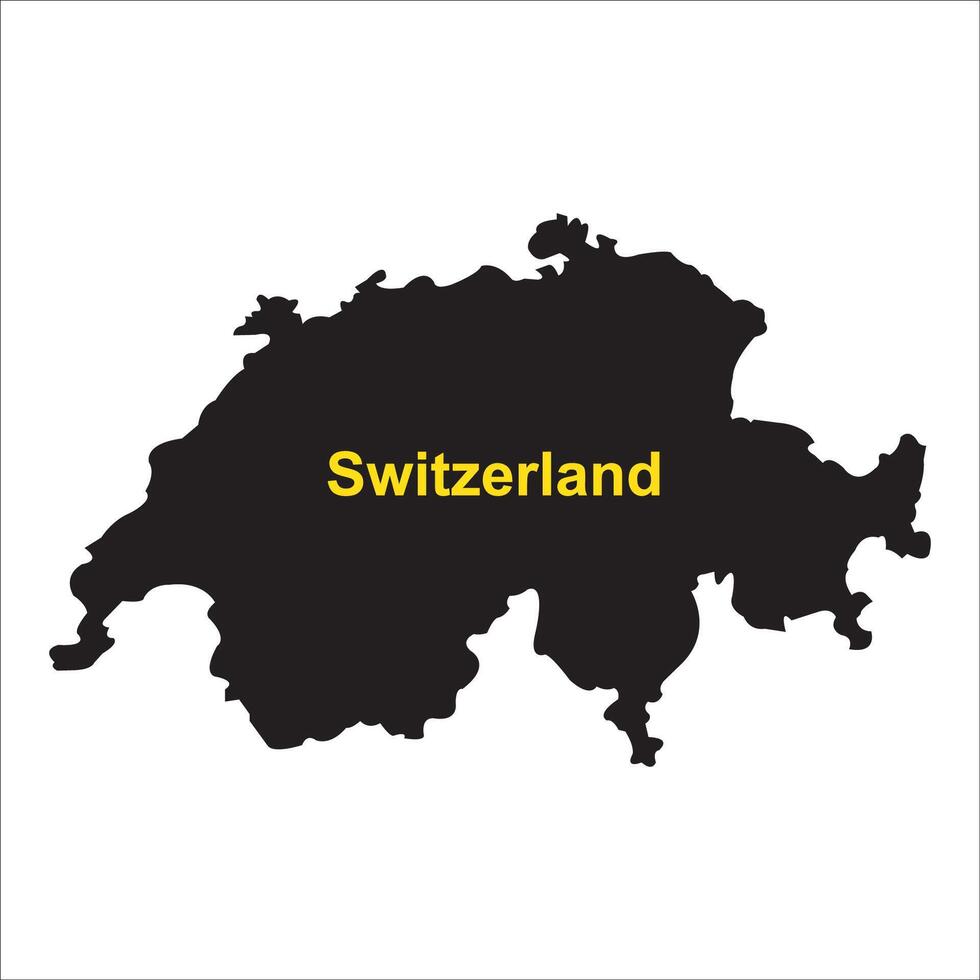 Map of Switzerland vector
