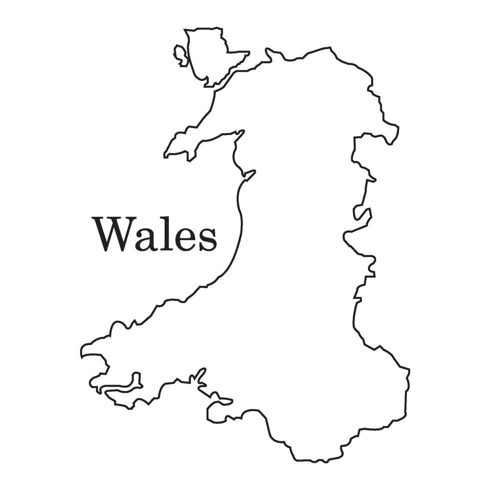 Wales country map vector