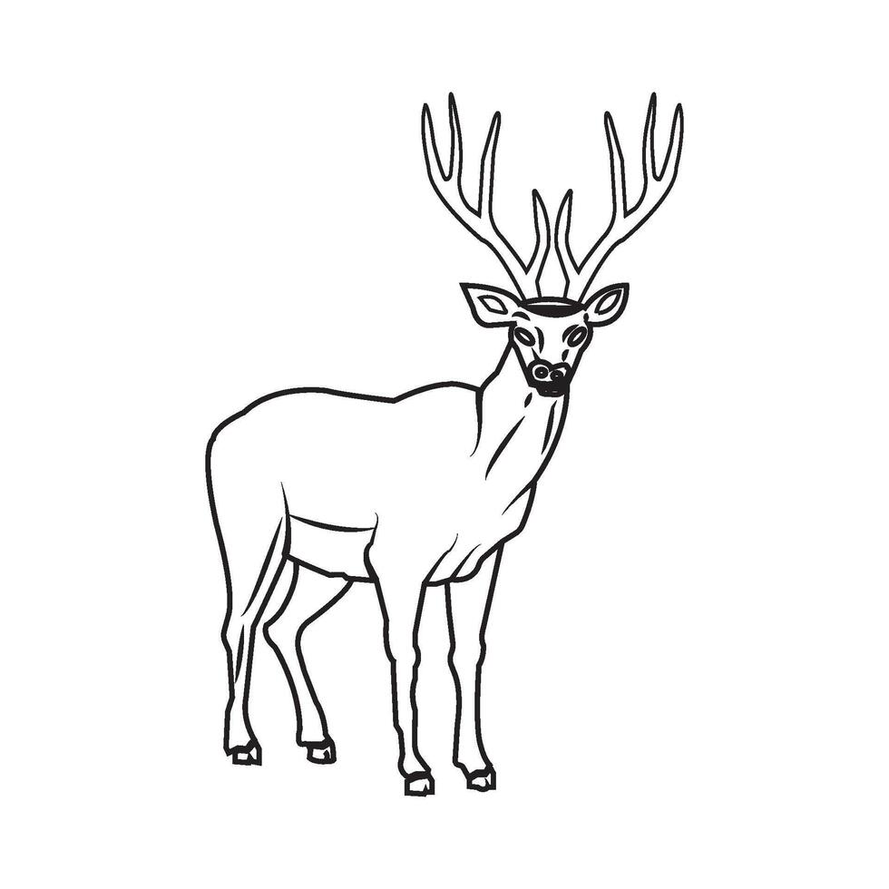 deer icon design vector