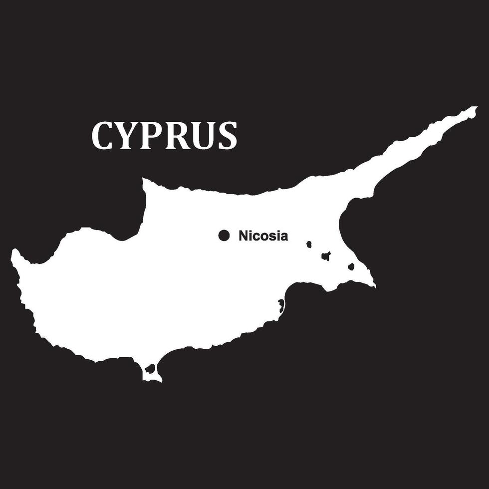 Cyprus map icon vector