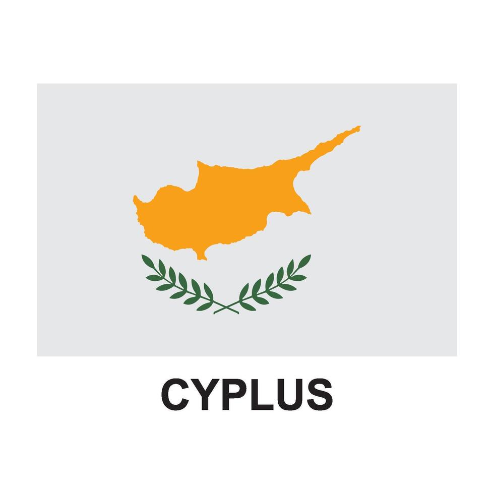 Cyprus flag icon vector
