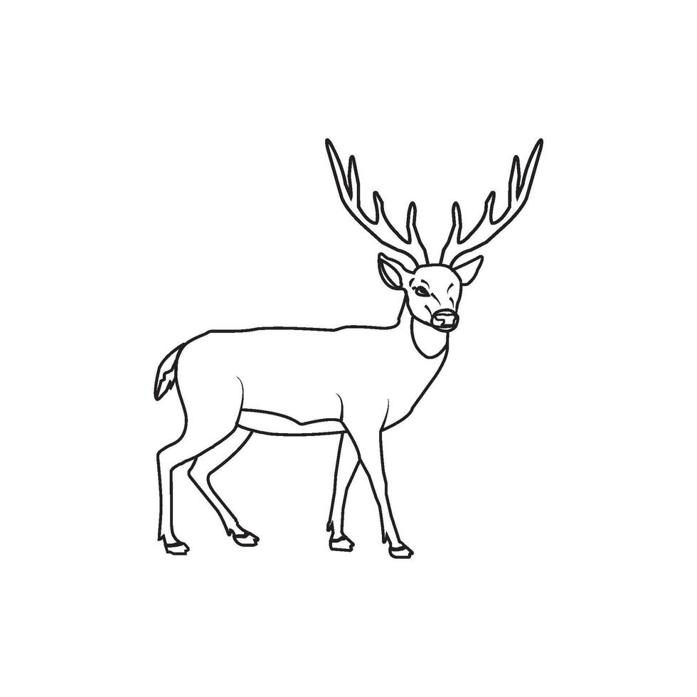 deer icon design vector
