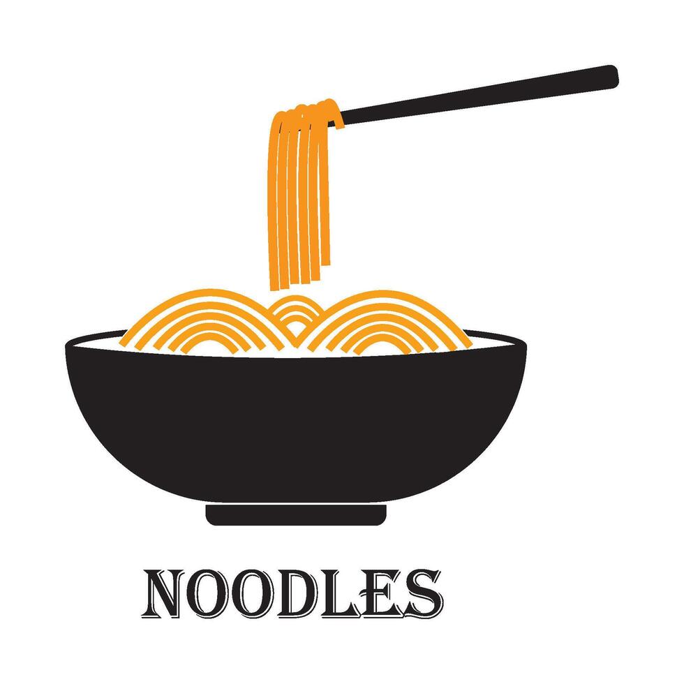 Noodles icon design vector