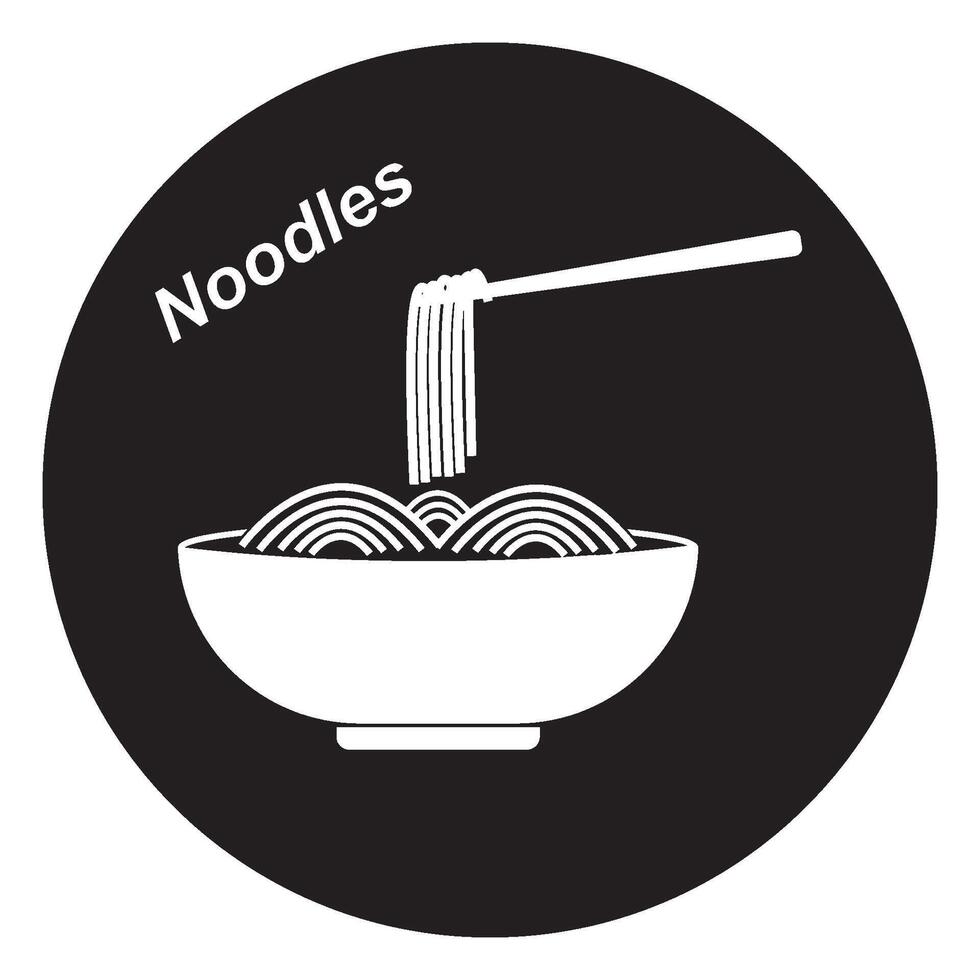 Noodles icon design vector