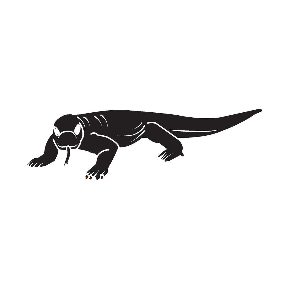 Komodo dragon icon vector
