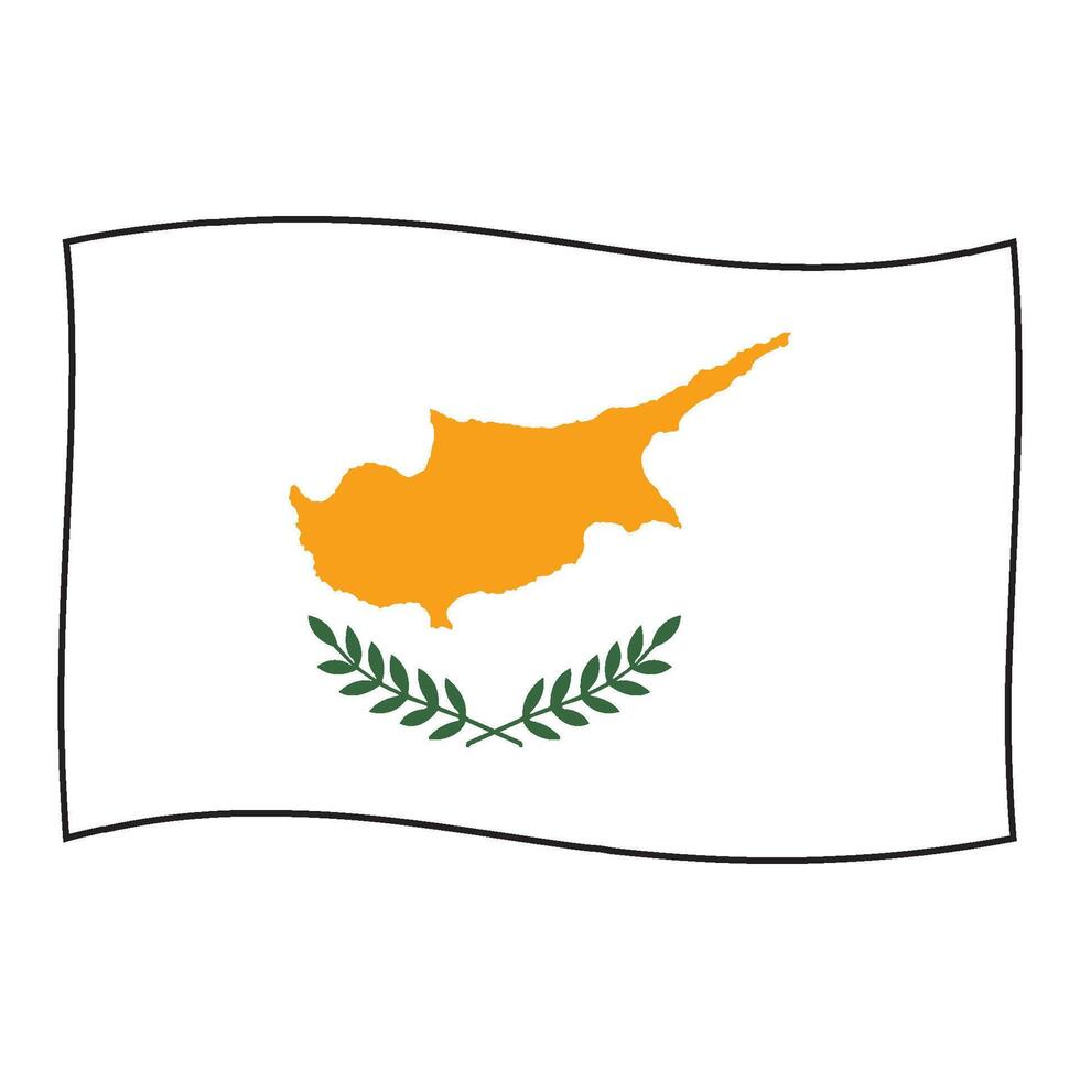 Cyprus flag icon vector