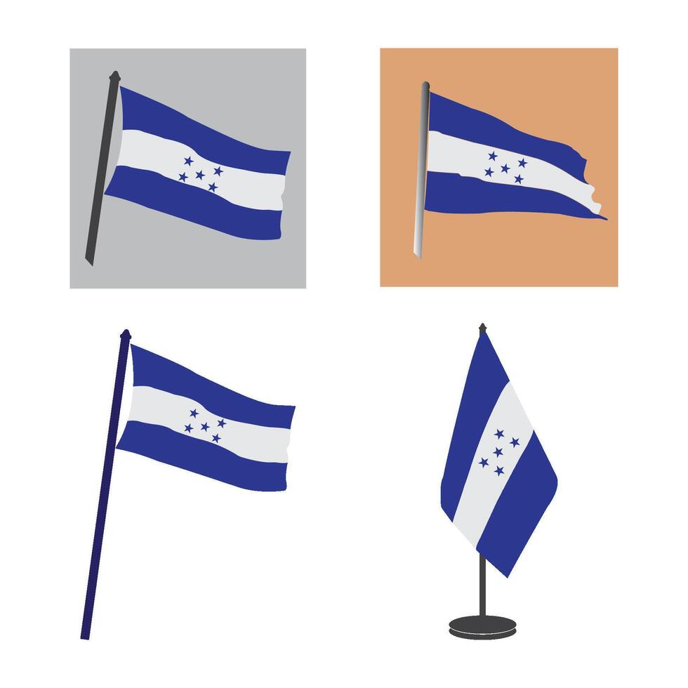 Honduras flag icon vector