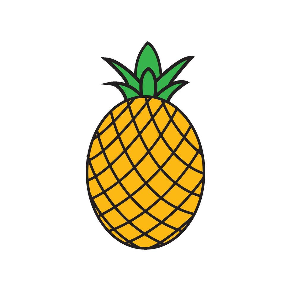 pineapple icon design vector
