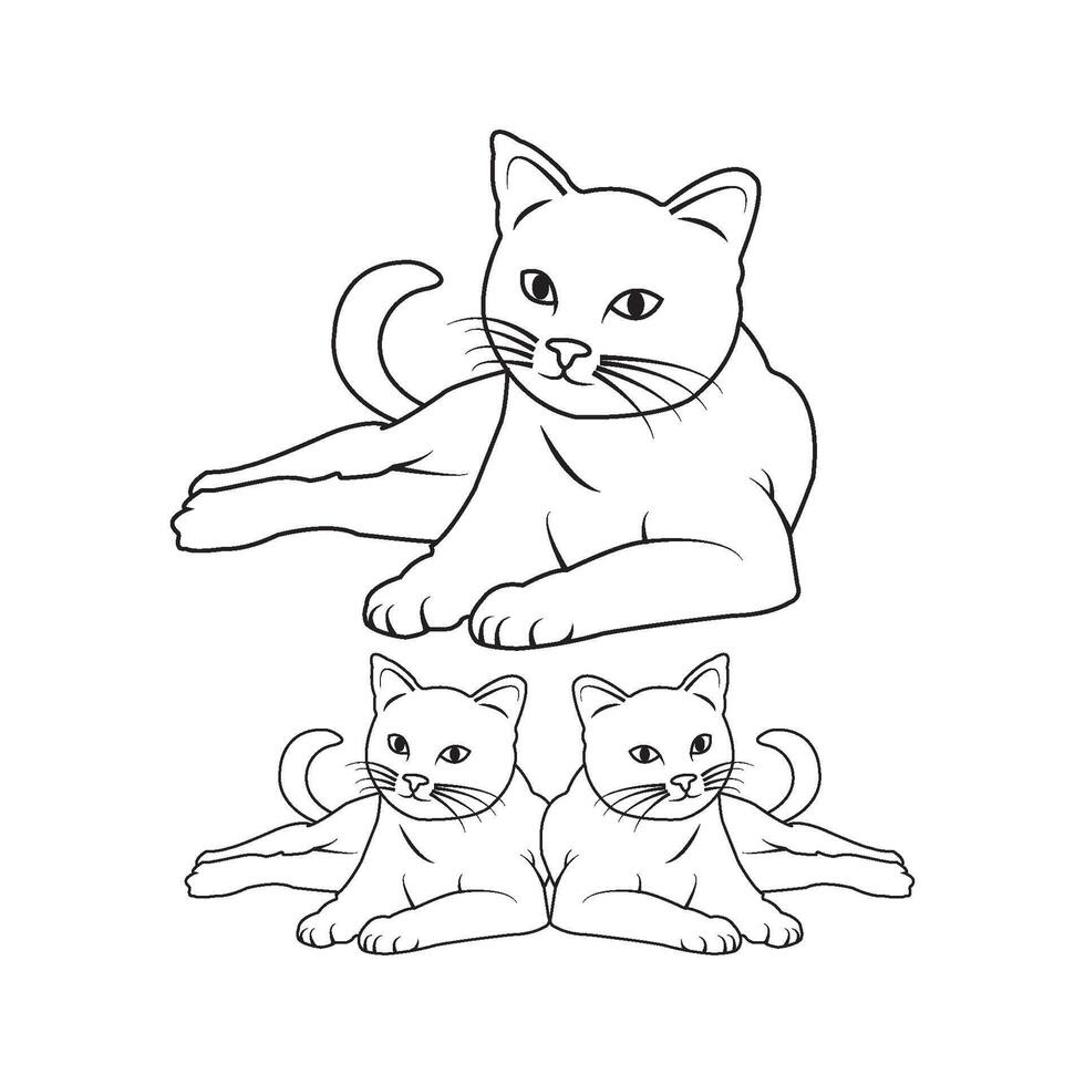 cat icon design vector