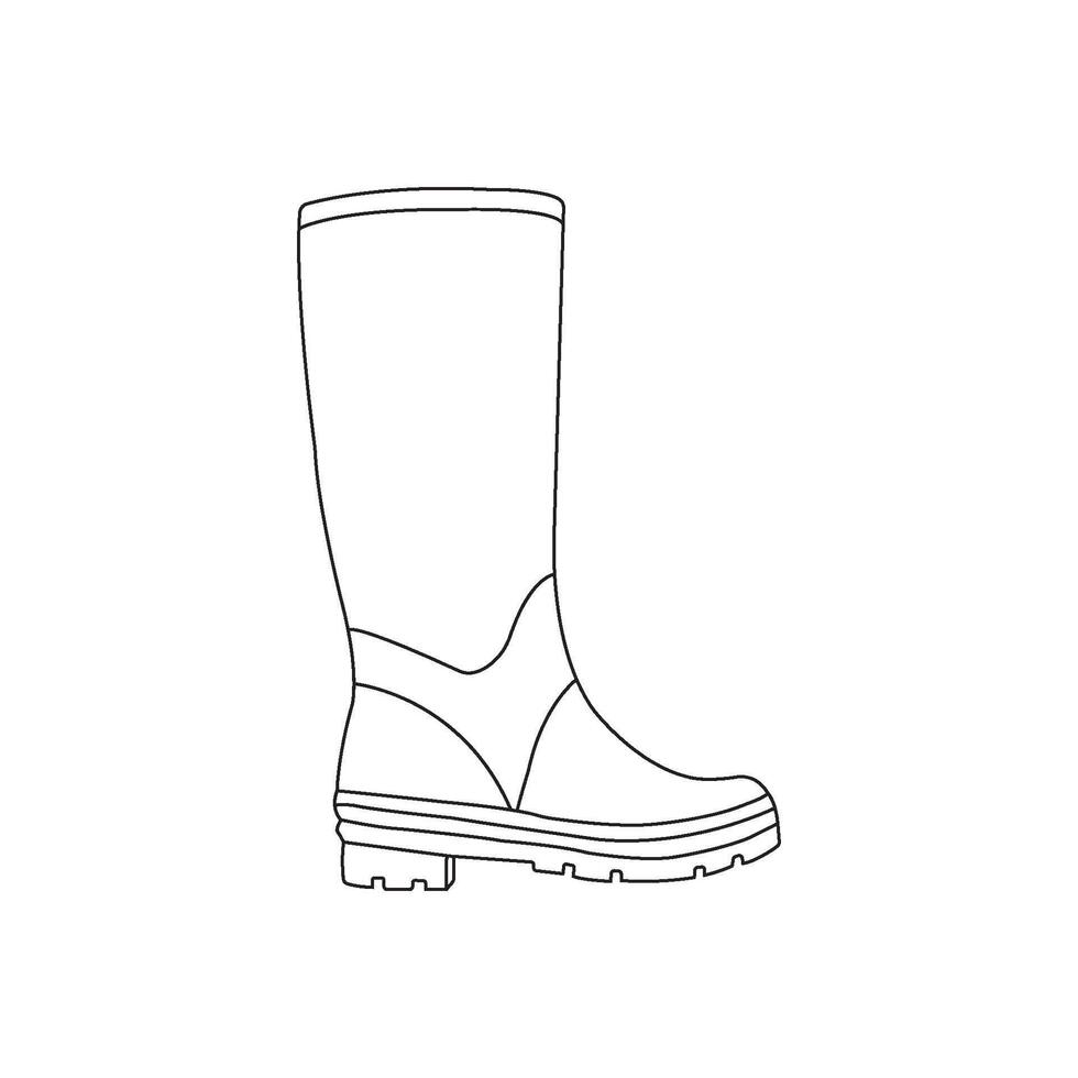 Rain boots icon vector