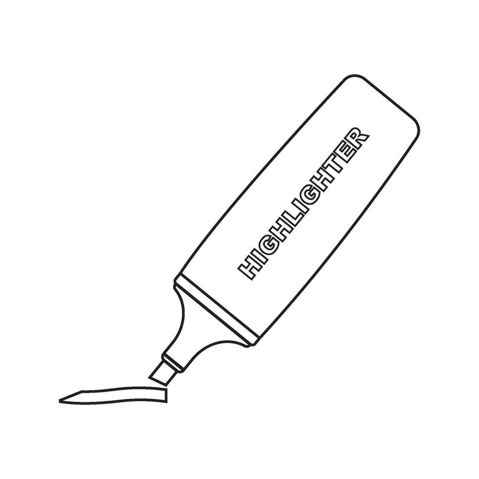Highlighter icon design vector