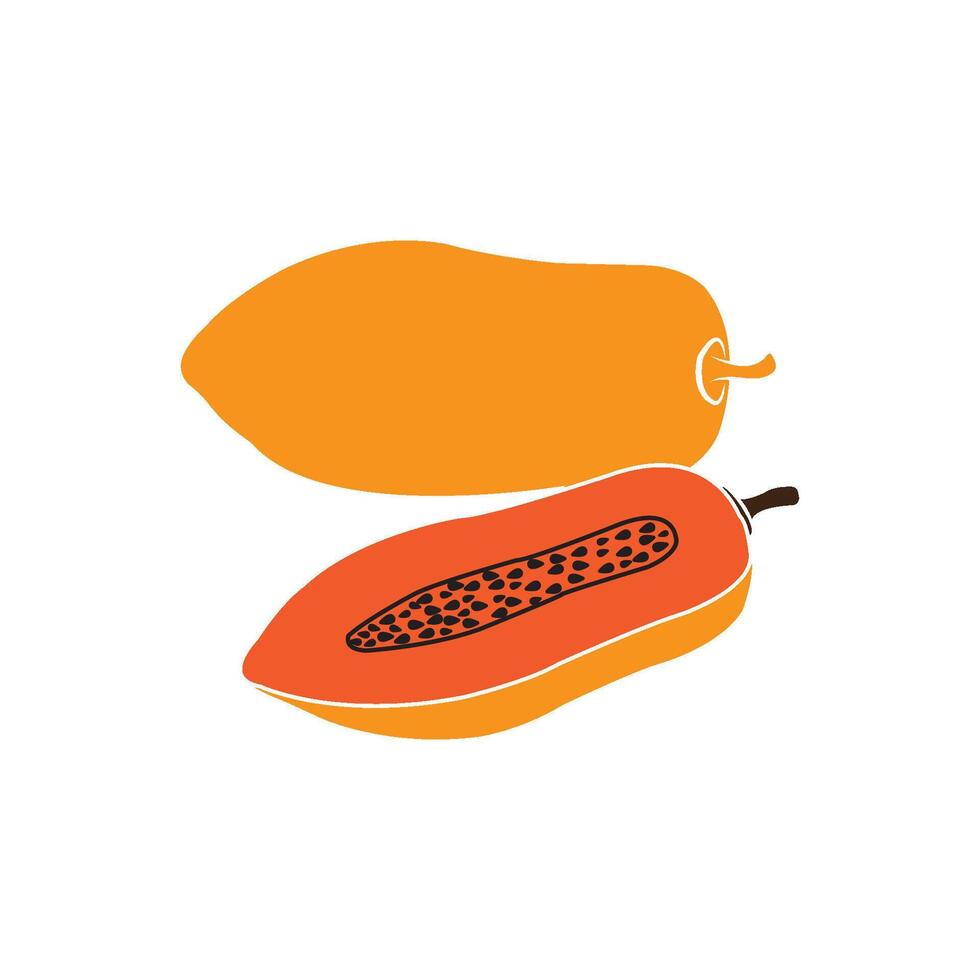 papaya icon design vector