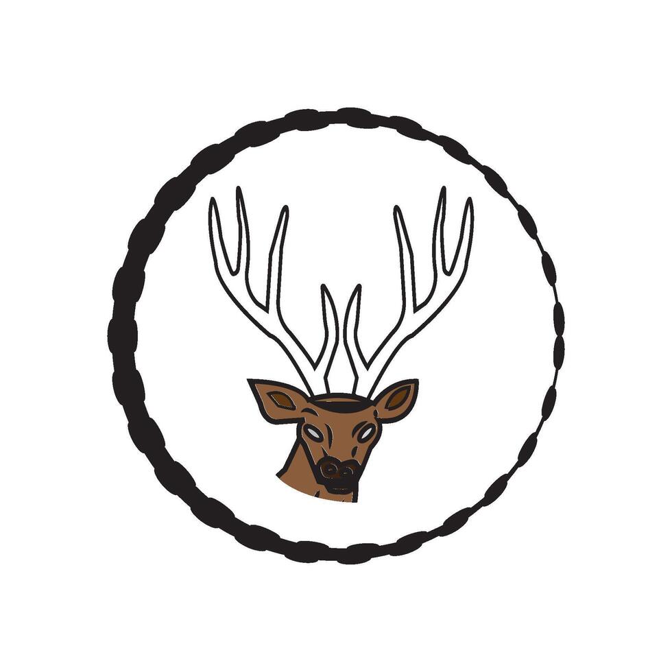 deer icon design vector
