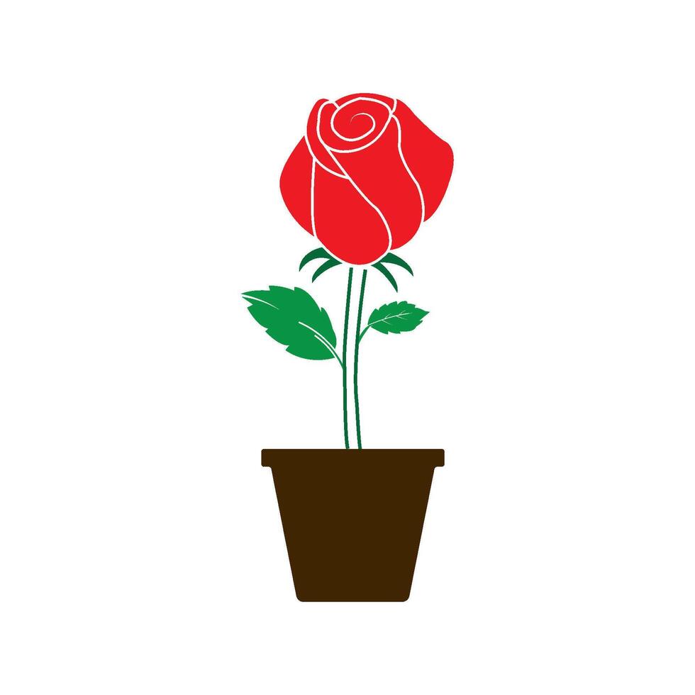 icons of various kinds of flowers vector