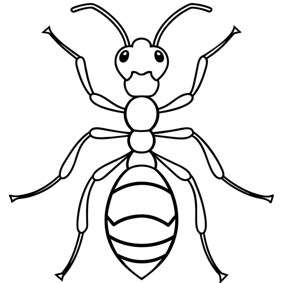 Ant runs icon illustration vector