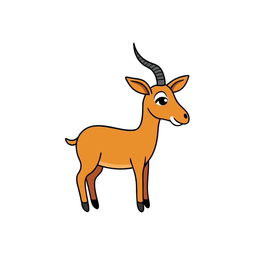 Antelope cries icon illustration vector