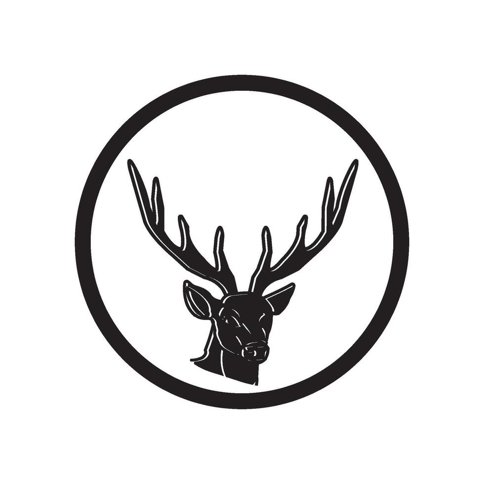 deer icon design vector