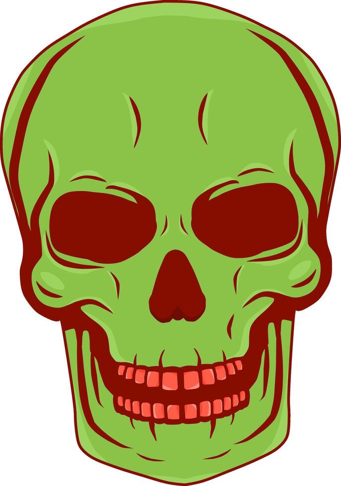 skull head symbol vector