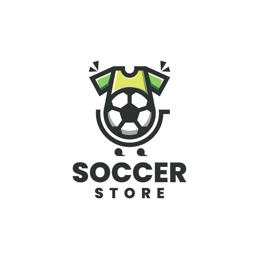 soccer store logo design vector