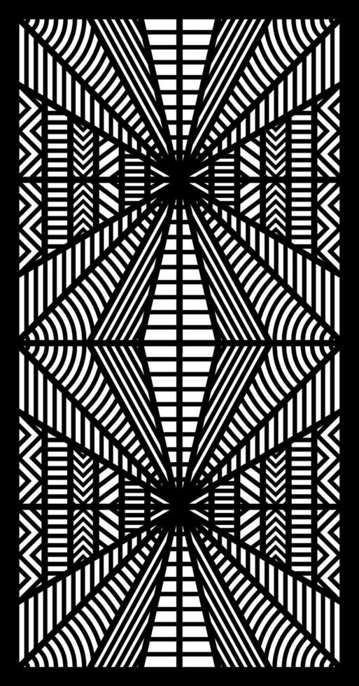 Geometric and simple pattern for panel, background, and cutting art vector