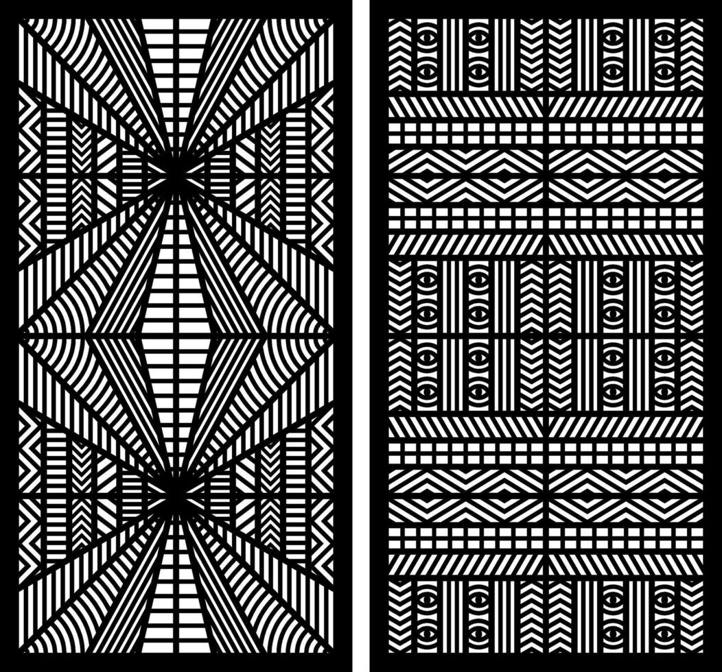 Geometric and simple pattern for panel, background, and cutting art vector