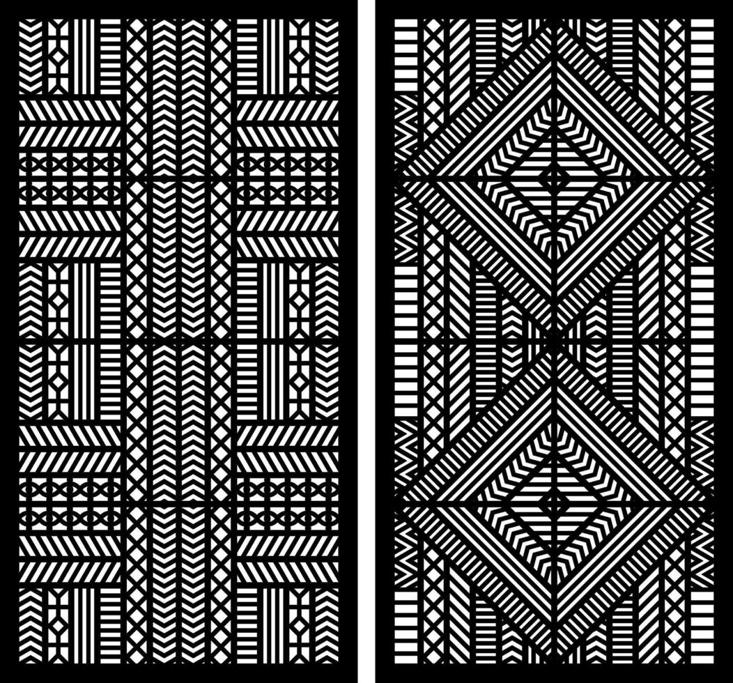 Geometric and simple pattern for panel, background, and cutting art vector