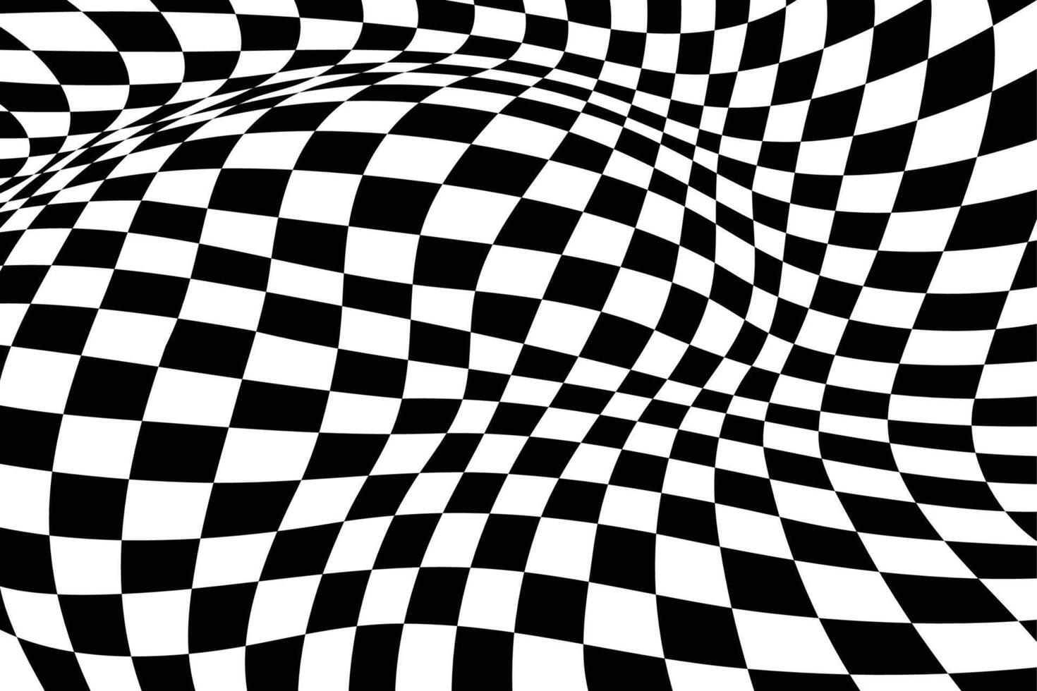 Abstract black and white checkered background. vector