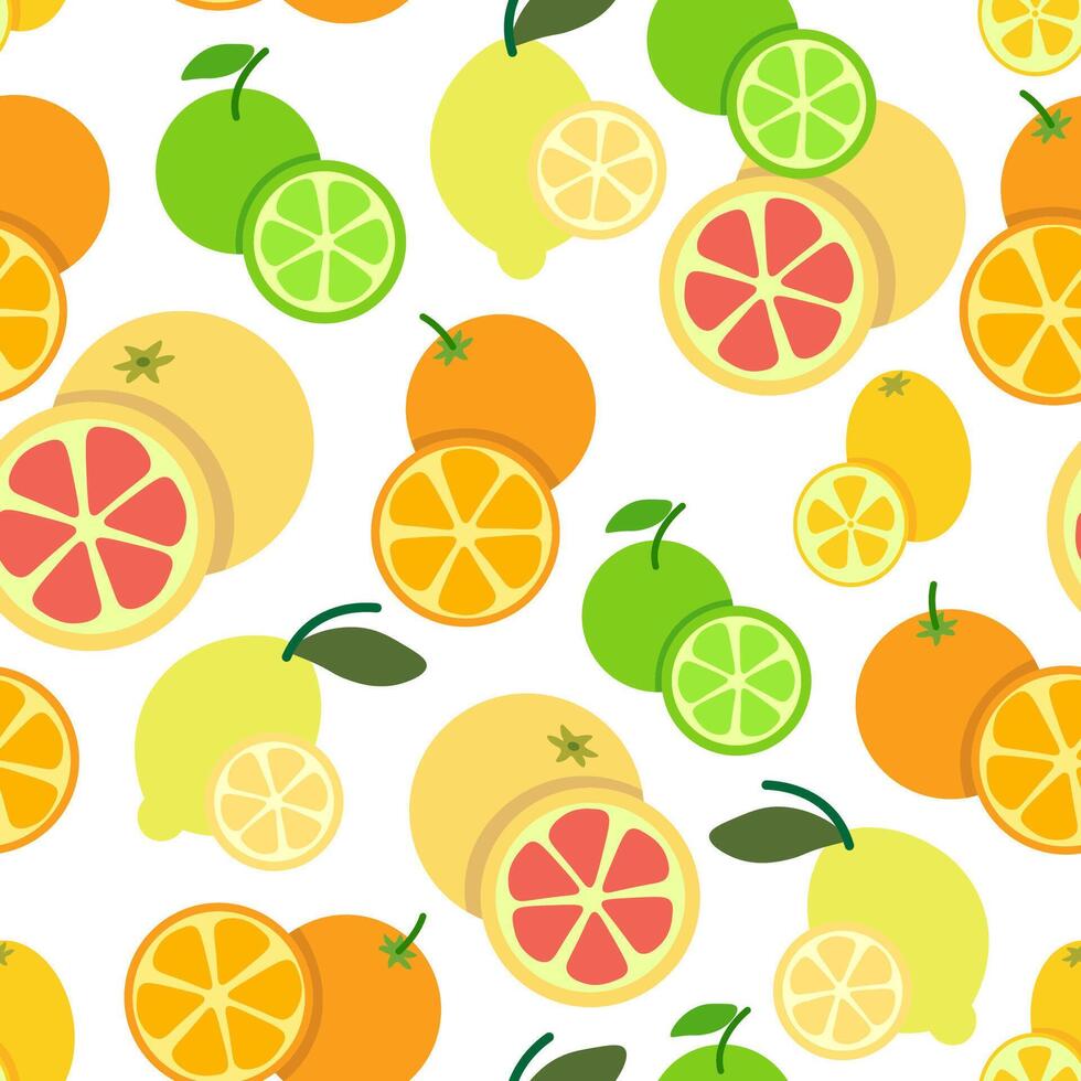fruits seamless pattern vector