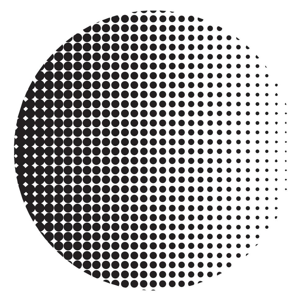 Set of Abstract dotted circles, round halftones geometric dots gradient and pop art texture. Dot spray gradation set background. vector