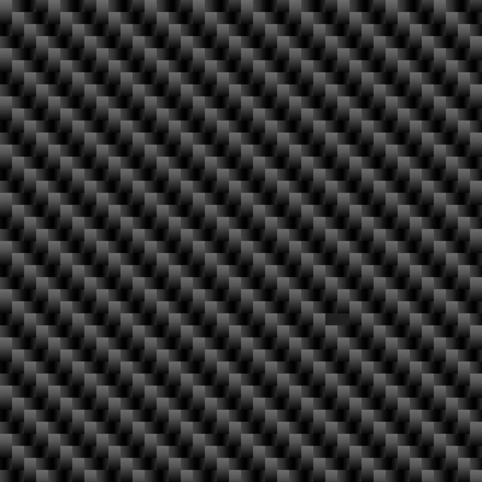 Black diagonal carbon fiber seamless texture pattern illustration. vector