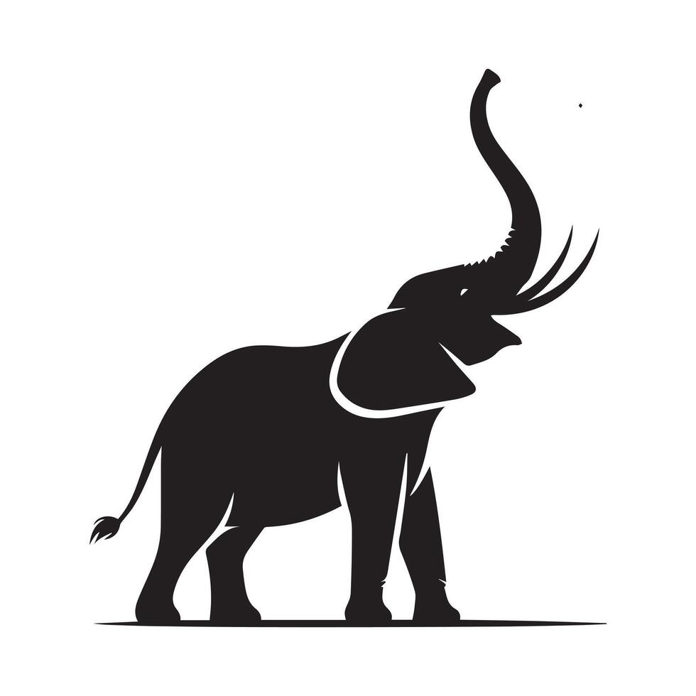 A elephant silhouette file illustration vector