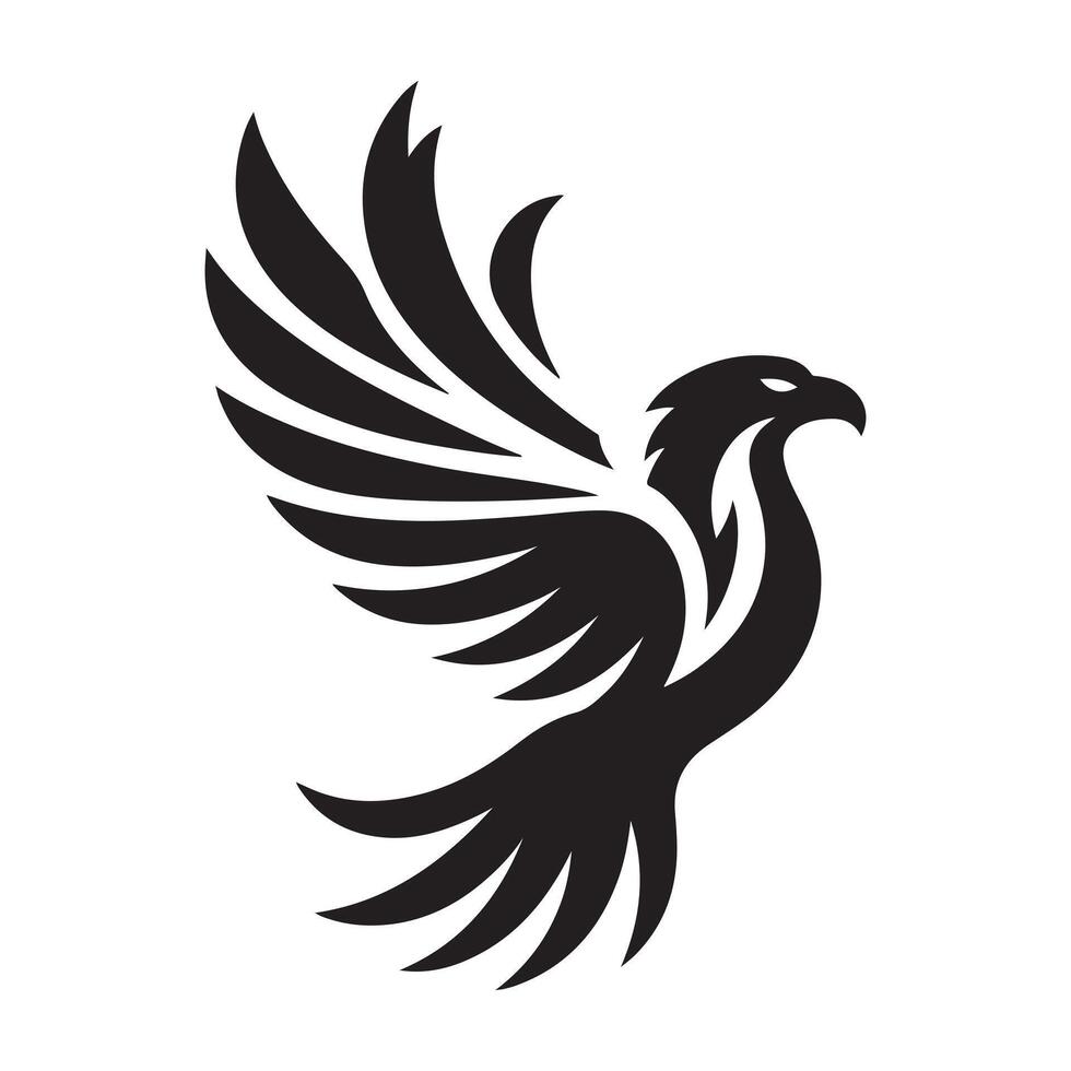 A eagle silhouette file illustration vector