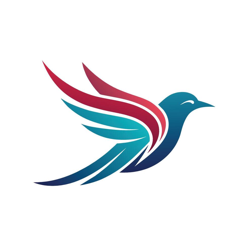 A bird logo silhouette file illustration vector