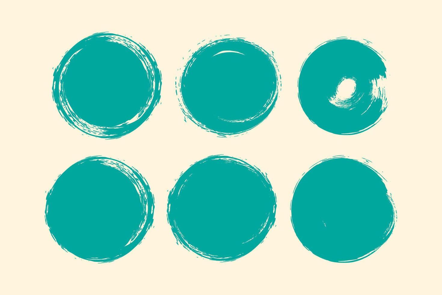 circle grunge texture design set vector