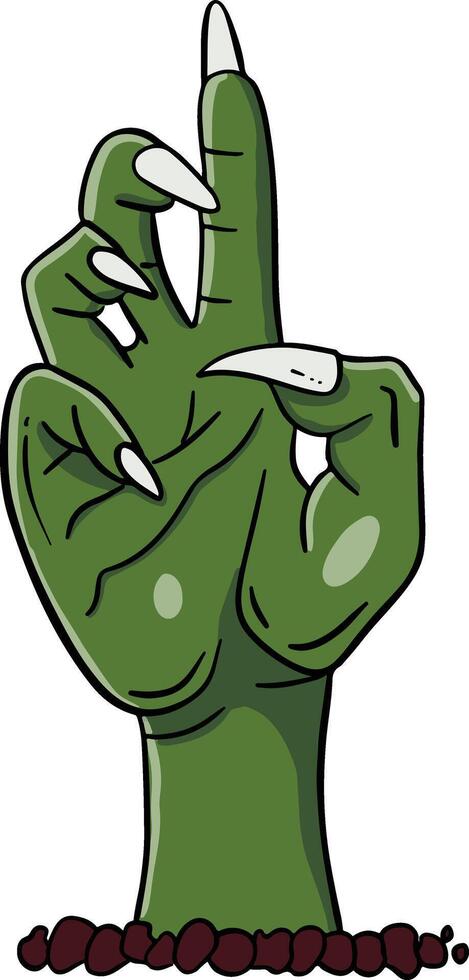 the green hand vector