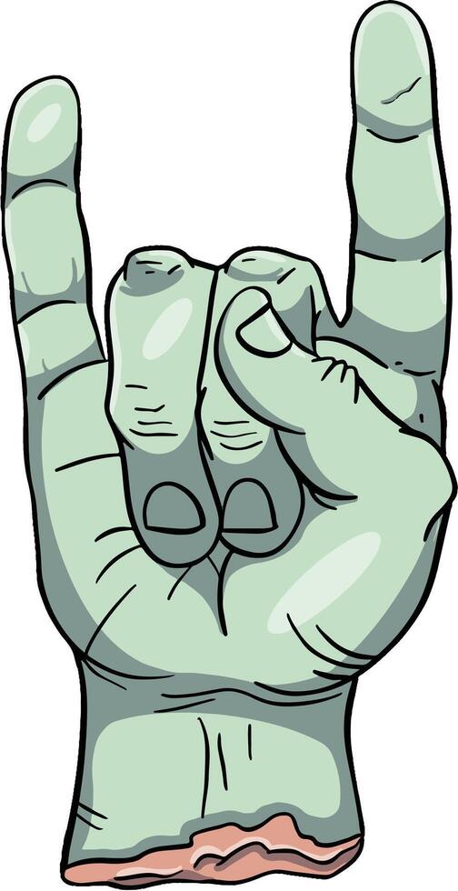 the green hand vector