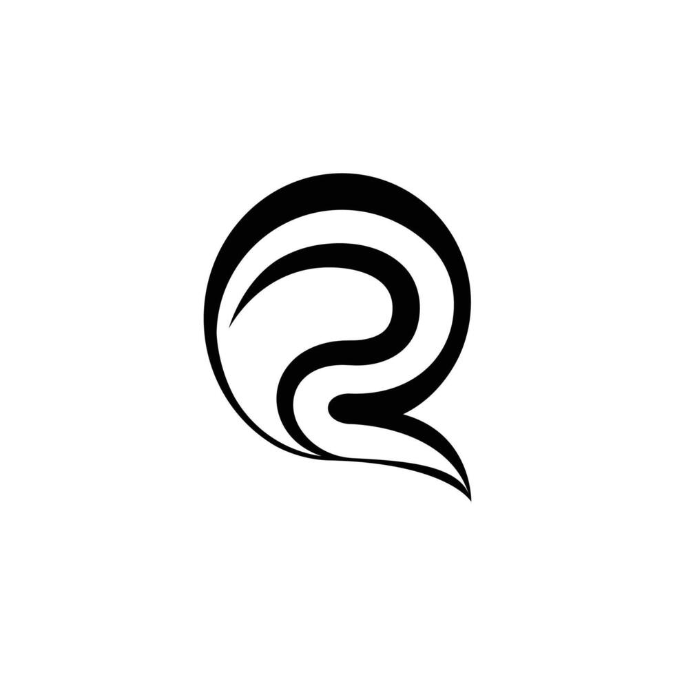 Alphabet Initials logo QZ, ZQ, Z and Q vector