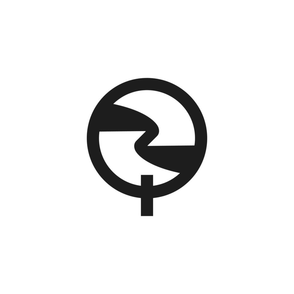 Alphabet Initials logo QZ, ZQ, Z and Q vector