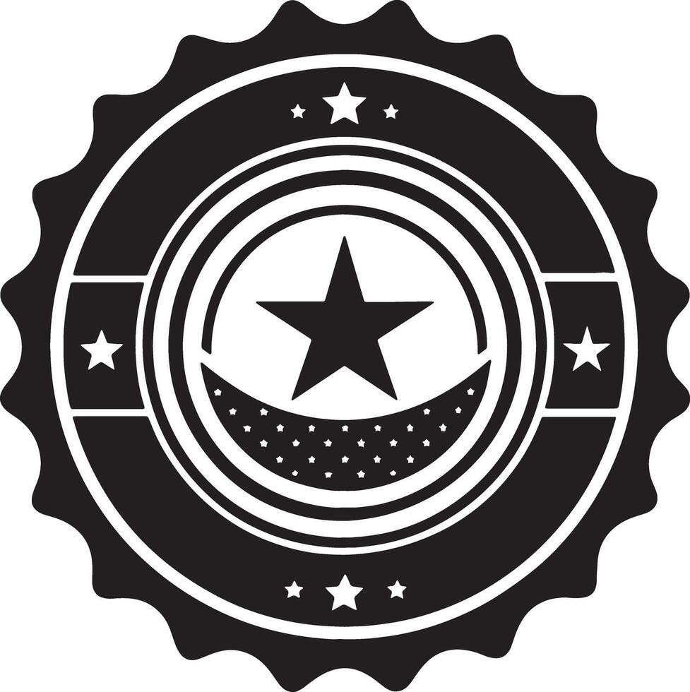 stamp sell icon illustration black and white vector