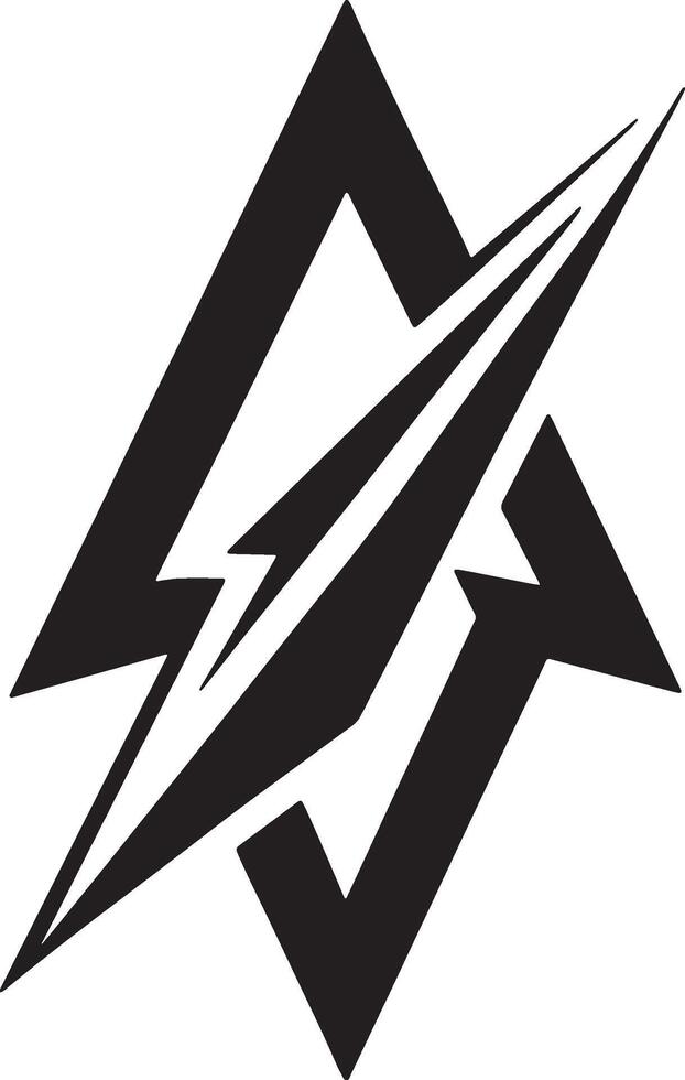 minimal arrows icon illustration black and white vector