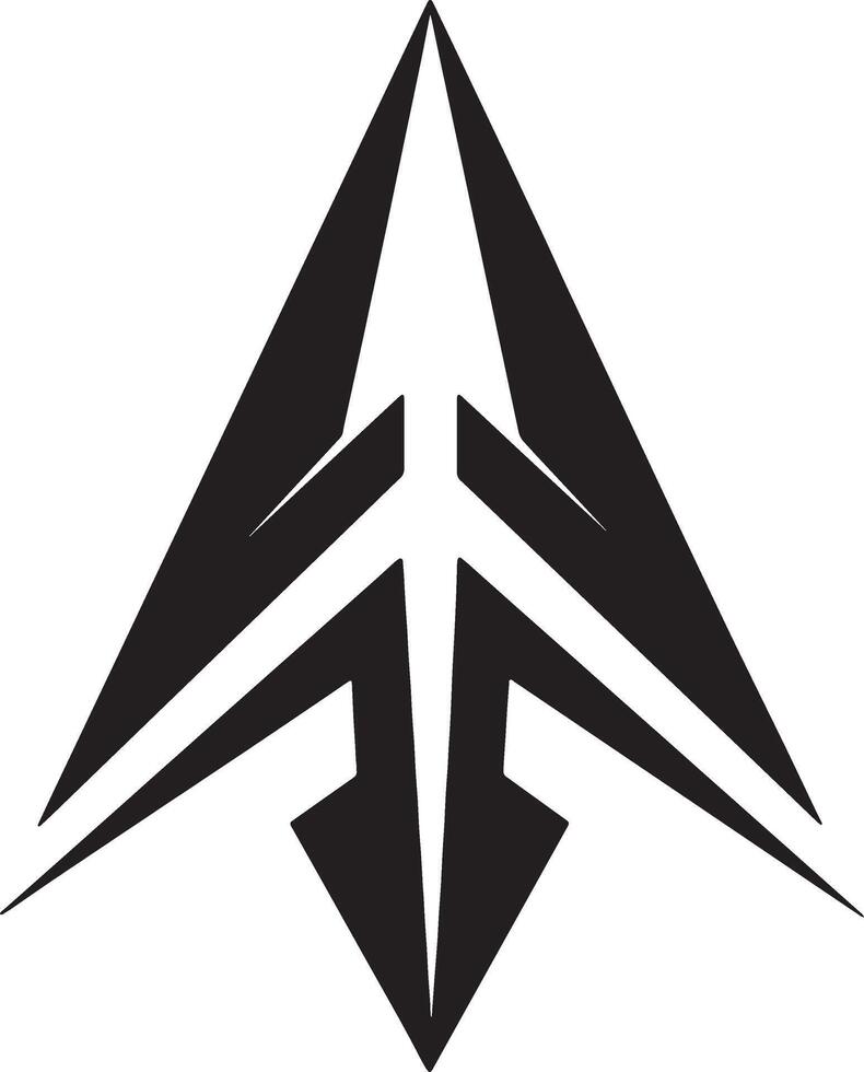 minimal arrows icon illustration black and white vector