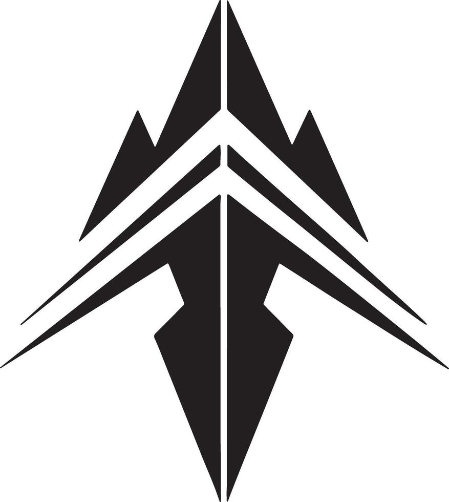 arrow icon illustration black and white vector