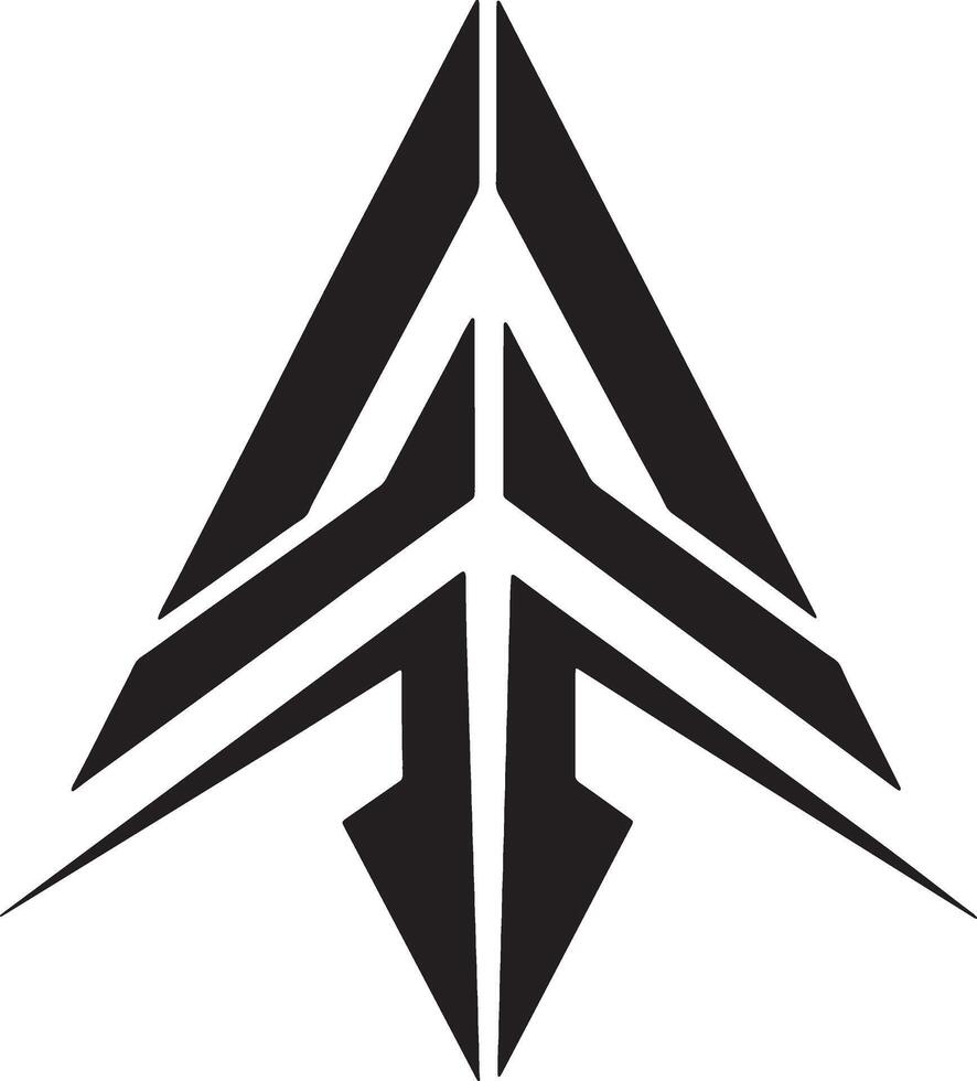 arrow icon illustration black and white vector