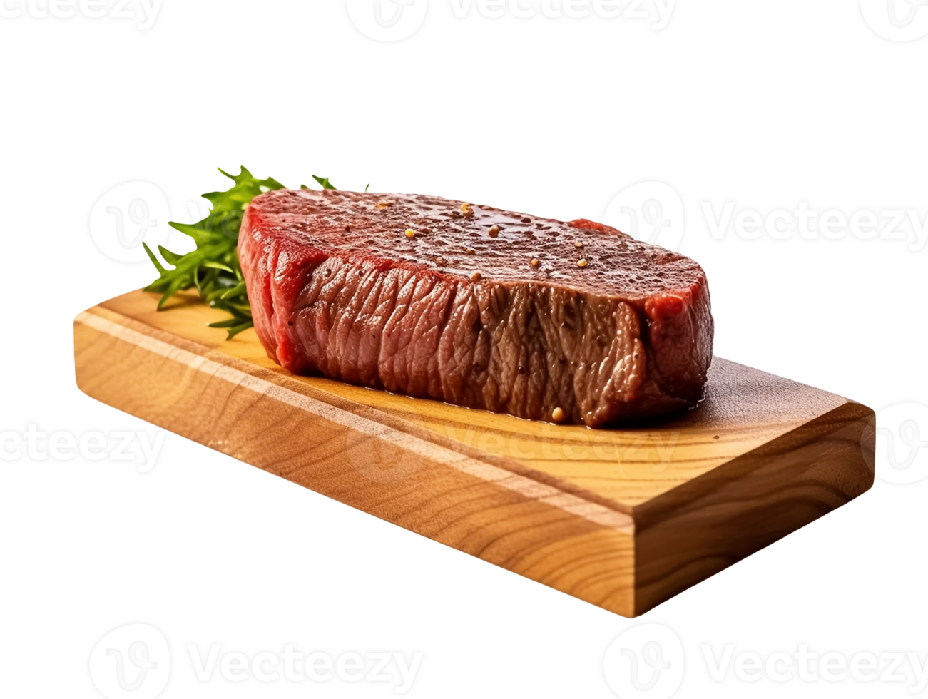 cooked beef steak meat on a cutting board png