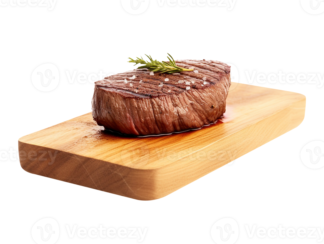 cooked beef steak meat on a cutting board png