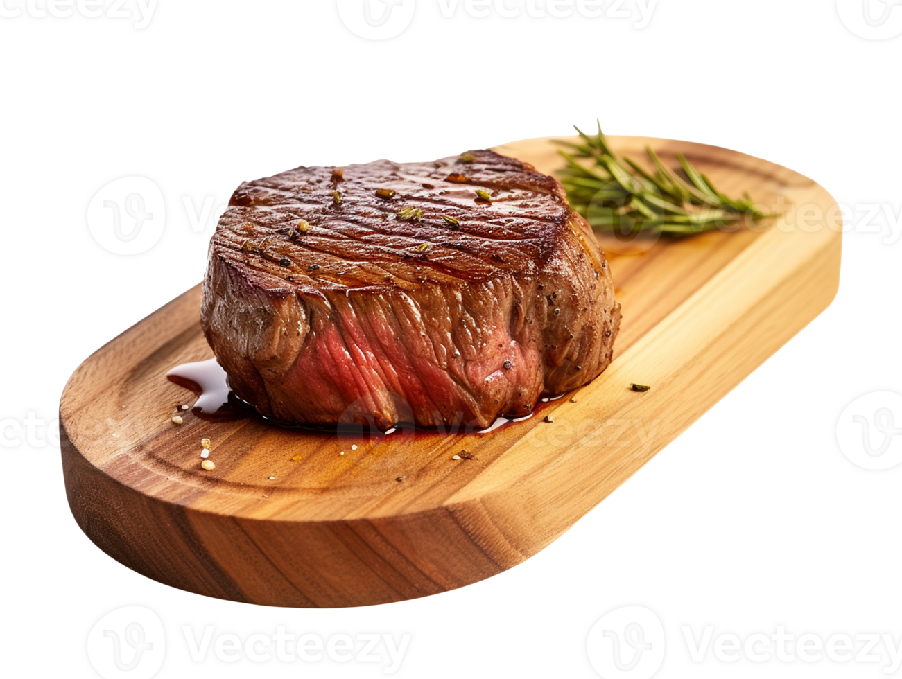 cooked beef steak meat on a cutting board png