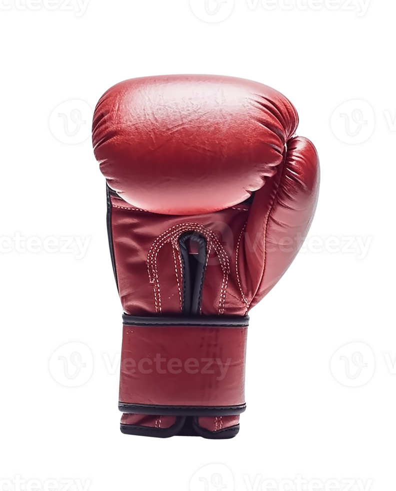 rouge boxe gant isolé png